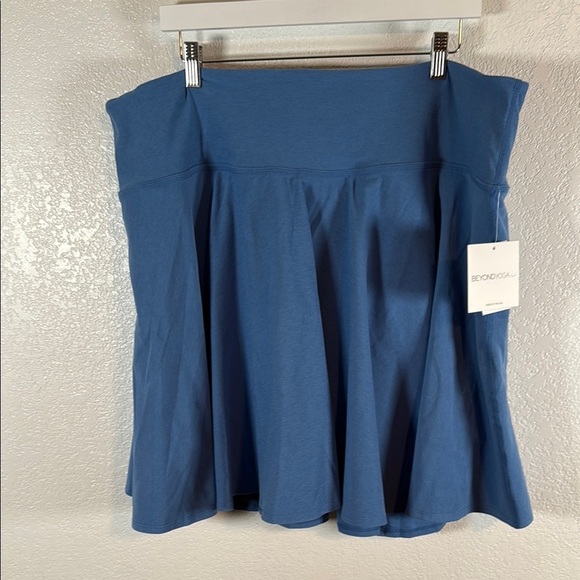 Beyond Yoga Light Blue Soft Brushed Activewear Skort Size 4X NWT - Picture 1 of 11